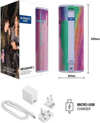 Buy Ultimate Ears,Ultimate Ears MEGABOOM 3 Wireless Bluetooth Speaker, Powerful Sound + Thundering Bass, Bluetooth, Magic Button, Waterproof, Battery 20 hours, Range 45 m - Unicorn - Gadcet UK | UK | London | Scotland | Wales| Ireland | Near Me | Cheap | Pay In 3 | Bluetooth Speakers