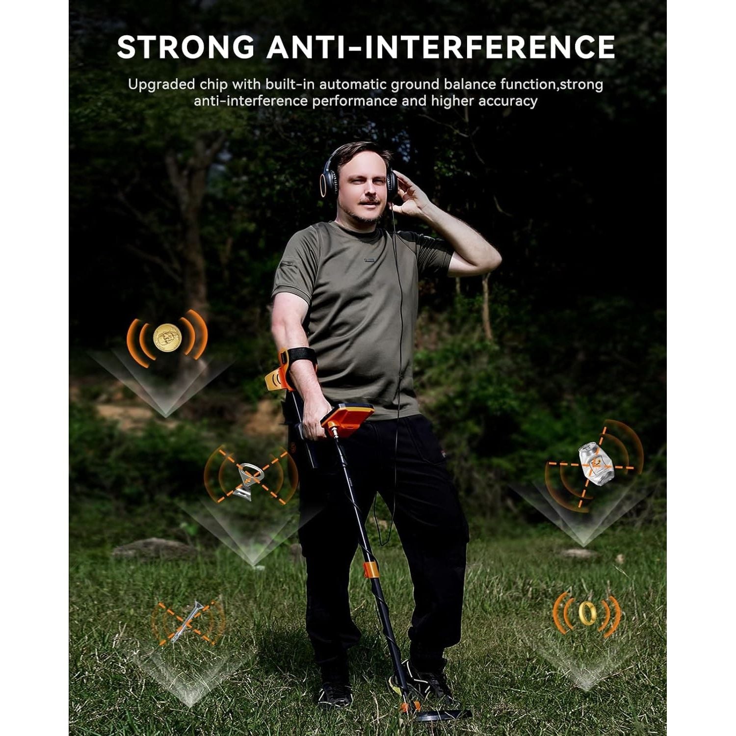 Buy SUNPOW,SUNPOW Metal Detector for Adults Professional - Waterproof Higher Accuracy 5 Modes Gold Detector with Strong Anti-Interference, Advanced DSP Chip, 11" Detection Depth Metal Detector - Gadcet UK | UK | London | Scotland | Wales| Ireland | Near Me | Cheap | Pay In 3 | Metal Detectors