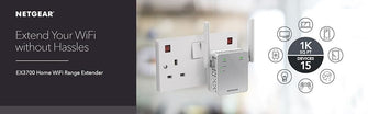 Buy NETGEAR,NETGEAR WiFi Booster Range Extender | WiFi Extender Booster | WiFi Repeater Internet Booster | Covers up to 1000 sq ft and 15 devices | AC750 (EX3700) - Gadcet UK | UK | London | Scotland | Wales| Ireland | Near Me | Cheap | Pay In 3 | Network Cards & Adapters