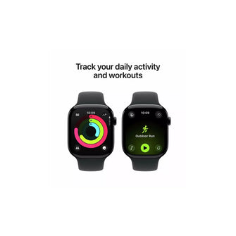 Apple Watch Series 11 GPS 46mm – Jet Black with Sport Band (M/L)