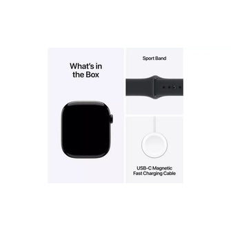 Apple Watch Series 11 GPS 46mm – Jet Black with Sport Band (M/L)