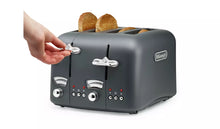 Buy Delonghi,De'Longhi Argento Silva CT04.GY 4 Slice Toaster – Grey - Gadcet UK | UK | London | Scotland | Wales| Near Me | Cheap | Pay In 3 | Toasters
