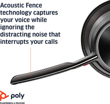 Buy Poly,Poly - Voyager Focus 2 UC Bluetooth Headset + Charging Cradle (Plantronics) - Stereo headset with boom microphone, USB-A for PC/Mac - Active Noise Canceling - Works with Teams - Gadcet.com | UK | London | Scotland | Wales| Ireland | Near Me | Cheap | Pay In 3 | Headphones & Headsets