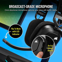 Buy CORSAIR,CORSAIR HS80 RGB Wireless Multiplatform Gaming Headset – Dolby Atmos, Omni-Directional Microphone, iCUE Compatible – Carbon - Gadcet UK | UK | London | Scotland | Wales| Near Me | Cheap | Pay In 3 | Headphones & Headsets