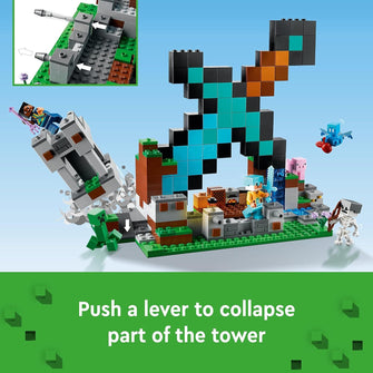 Buy LEGO,LEGO Minecraft The Sword Outpost Building Toy with Creeper, Soldier, Pig and Skeleton Figures, Gift for Boys and Girls Aged 8 Plus Years Old 21244 - Gadcet UK | UK | London | Scotland | Wales| Near Me | Cheap | Pay In 3 | Toys & Games