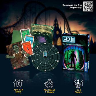 Buy EXIT,Thames & Kosmos EXIT: The Haunted Roller Coaster – Escape Room Game, Level 2/5, Ages 10+, 1–4 Players (697907) - Gadcet UK | UK | London | Scotland | Wales| Near Me | Cheap | Pay In 3 | Toys & Games
