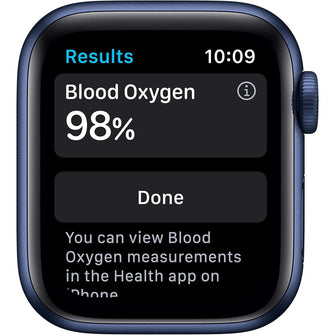 Apple Watch Series 6 (GPS, 40mm) – Blue Aluminium Case with Deep Navy Sport Band – Regular Size
