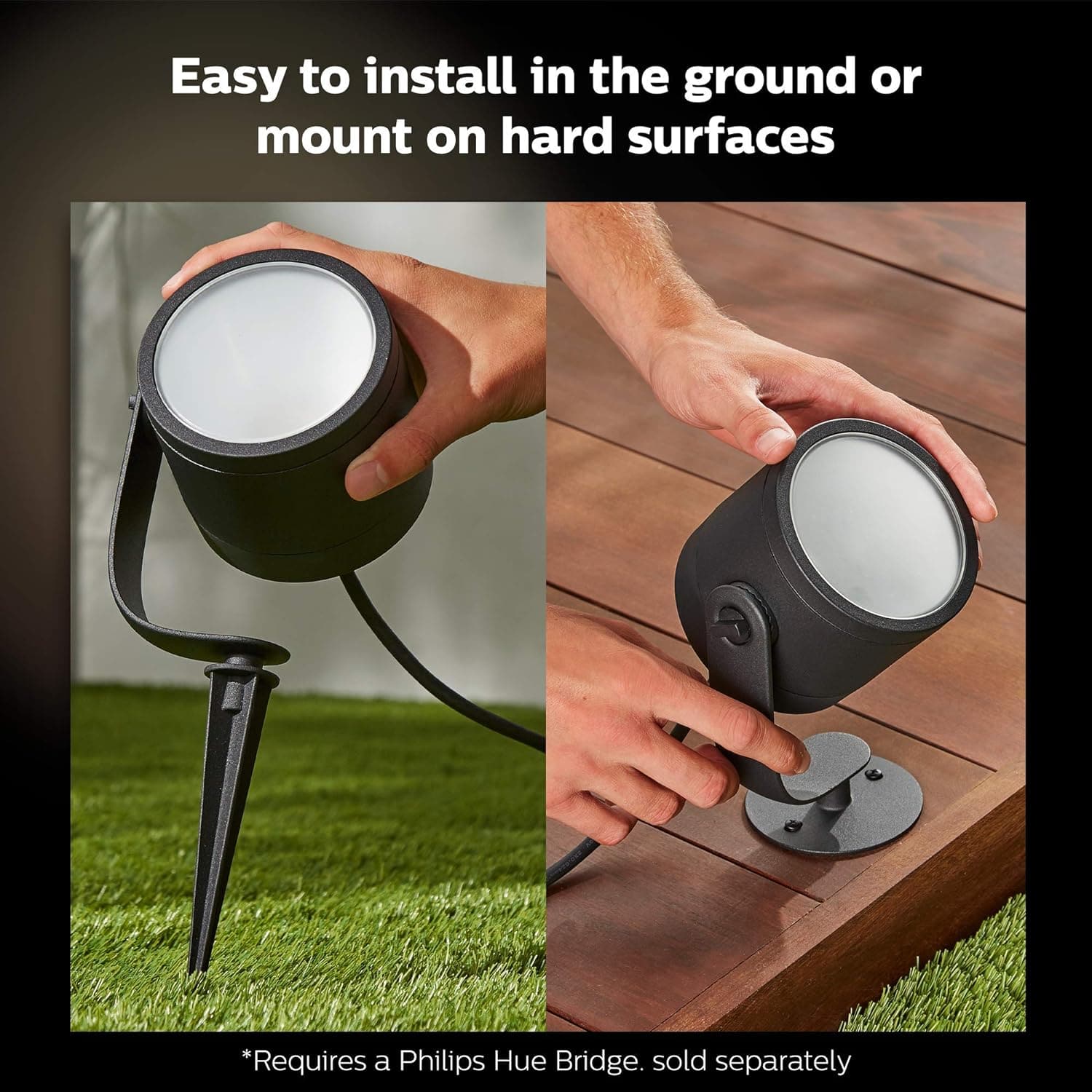 Buy Philips Hue,Philips Hue Lily XL White and Colour Ambiance LED Outdoor Smart Light [Extension Only] , Requires Hue Bridge + Base Kit (Sold Seperately), Works with Alexa, Google Assistant and Apple Homekit. - Gadcet UK | UK | London | Scotland | Wales| Ireland | Near Me | Cheap | Pay In 3 | Electronics Accessories