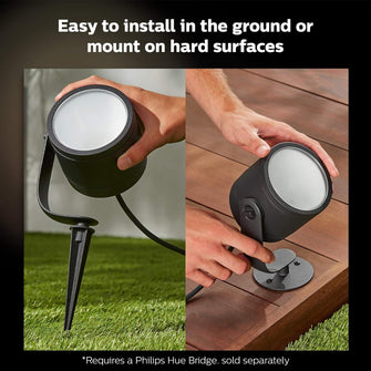 Buy Philips Hue,Philips Hue Lily XL White and Colour Ambiance LED Outdoor Smart Light [Extension Only] , Requires Hue Bridge + Base Kit (Sold Seperately), Works with Alexa, Google Assistant and Apple Homekit. - Gadcet UK | UK | London | Scotland | Wales| Ireland | Near Me | Cheap | Pay In 3 | Electronics Accessories