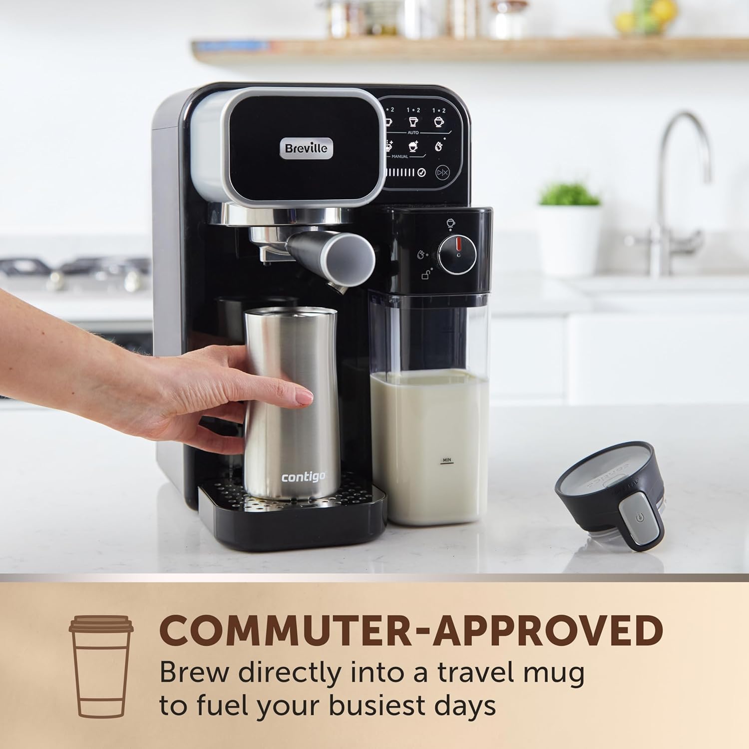 Buy Breville,Breville Prima Latte Luxe (VCF166) – One-Touch Espresso, Latte & Cappuccino Maker, 19-Bar Pump, Milk Frother, Pod Compatible – Black - Gadcet UK | UK | London | Scotland | Wales| Near Me | Cheap | Pay In 3 | Coffee Makers & Espresso Machines