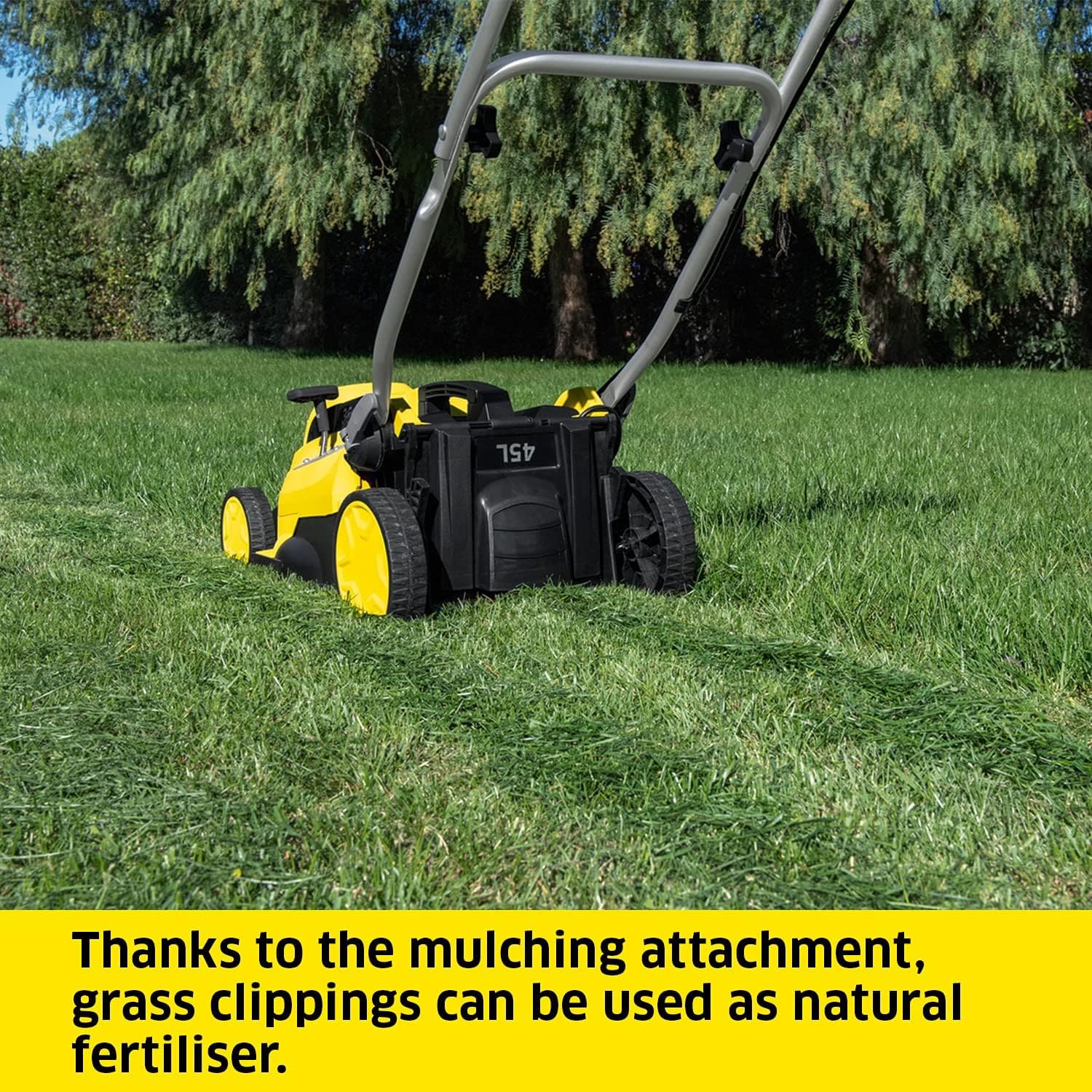 Buy KARCHER,Kärcher 18v Lawn Mower LMO 18-36 Battery Set, Incl. 18v Battery and Fast Charger, Performance: 350m², Cutting Width: 36cm, Adjustable Cutting Height: 30-70mm, Mulching Plug, 45L - Gadcet UK | UK | London | Scotland | Wales| Ireland | Near Me | Cheap | Pay In 3 | Electronics