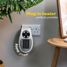 Buy Russell Hobbs,Russell Hobbs RHPH2001 500W Ceramic Plug Heater – Adjustable Thermostat, 12-Hour Timer, LED Display, 2 Fan Speeds – White - Gadcet UK | UK | London | Scotland | Wales| Near Me | Cheap | Pay In 3 | Plug