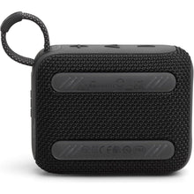 JBL Go 4 in Black - Portable Bluetooth Speaker Box Pro Sound, Deep Bass and Playtime Boost Function - Waterproof and Dustproof - 7 Hours Runtime - 4