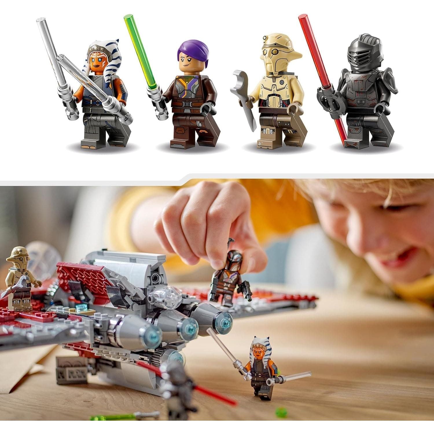 Buy LEGO,LEGO Star Wars Ahsoka Tano's T-6 Jedi Shuttle Set 75362 - Gadcet UK | UK | London | Scotland | Wales| Ireland | Near Me | Cheap | Pay In 3 | Toys & Games