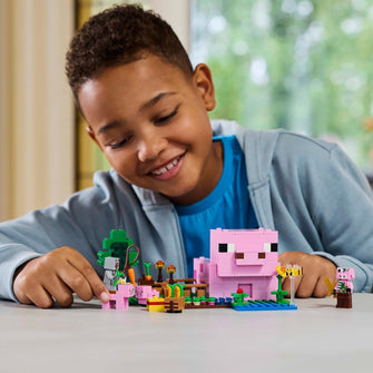 Buy LEGO,LEGO Minecraft The Baby Pig House (21268) – Building Toy with Farm Animals, Forest Biome, Hero Figure & Mobs – Gift for Kids Ages 7+ - Gadcet UK | UK | London | Scotland | Wales| Near Me | Cheap | Pay In 3 | Building Toys
