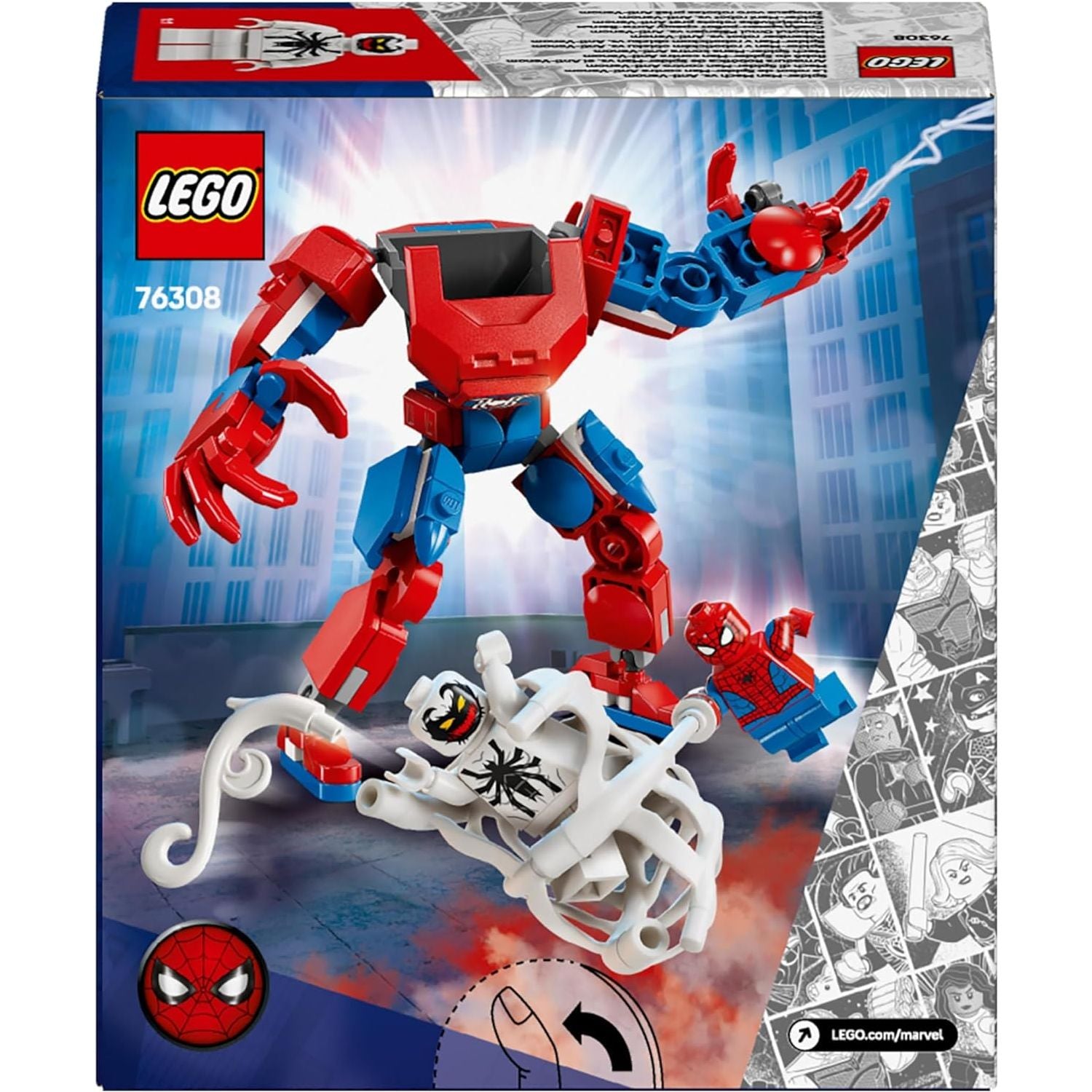 Buy LEGO,LEGO Marvel Spider-Man Mech vs. Anti-Venom - Super Hero Figure Building Toy with 2 Minifigures for Imaginative Role Play - Gift for 6 Plus Year Old Boys and Girls - Gadcet UK | UK | London | Scotland | Wales| Near Me | Cheap | Pay In 3 | Construction Set Toys
