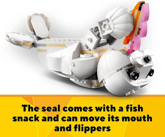 Buy LEGO,LEGO 31133 Creator 3in1 White Rabbit Animal Toy Building Set, Bunny to Seal and Parrot Figures, Bricks Construction Toys for Kids Aged 8 Plus Years Old - Gadcet UK | UK | London | Scotland | Wales| Ireland | Near Me | Cheap | Pay In 3 | Toys & Games