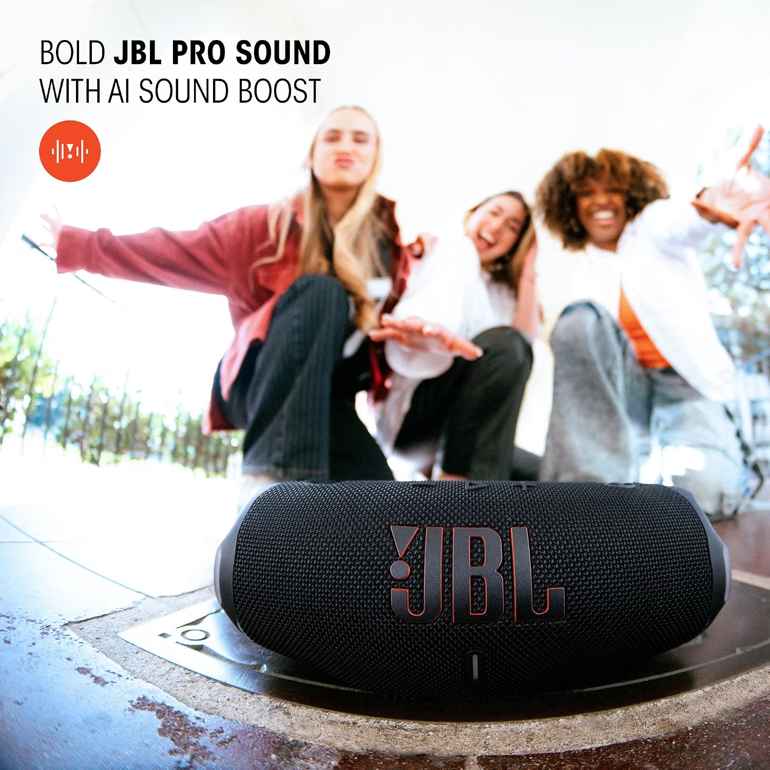 JBL Charge 6, Wireless Portable Bluetooth Speaker, Camouflage