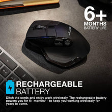 JLab Epic Bluetooth Mouse – Rechargeable Wireless Mouse with OLED Display (Tri-Mode: BT 5.2/5.2/2.4 GHz) – Multi-Device, Silent, for Laptop, PC, Mac, iPad & Tablet