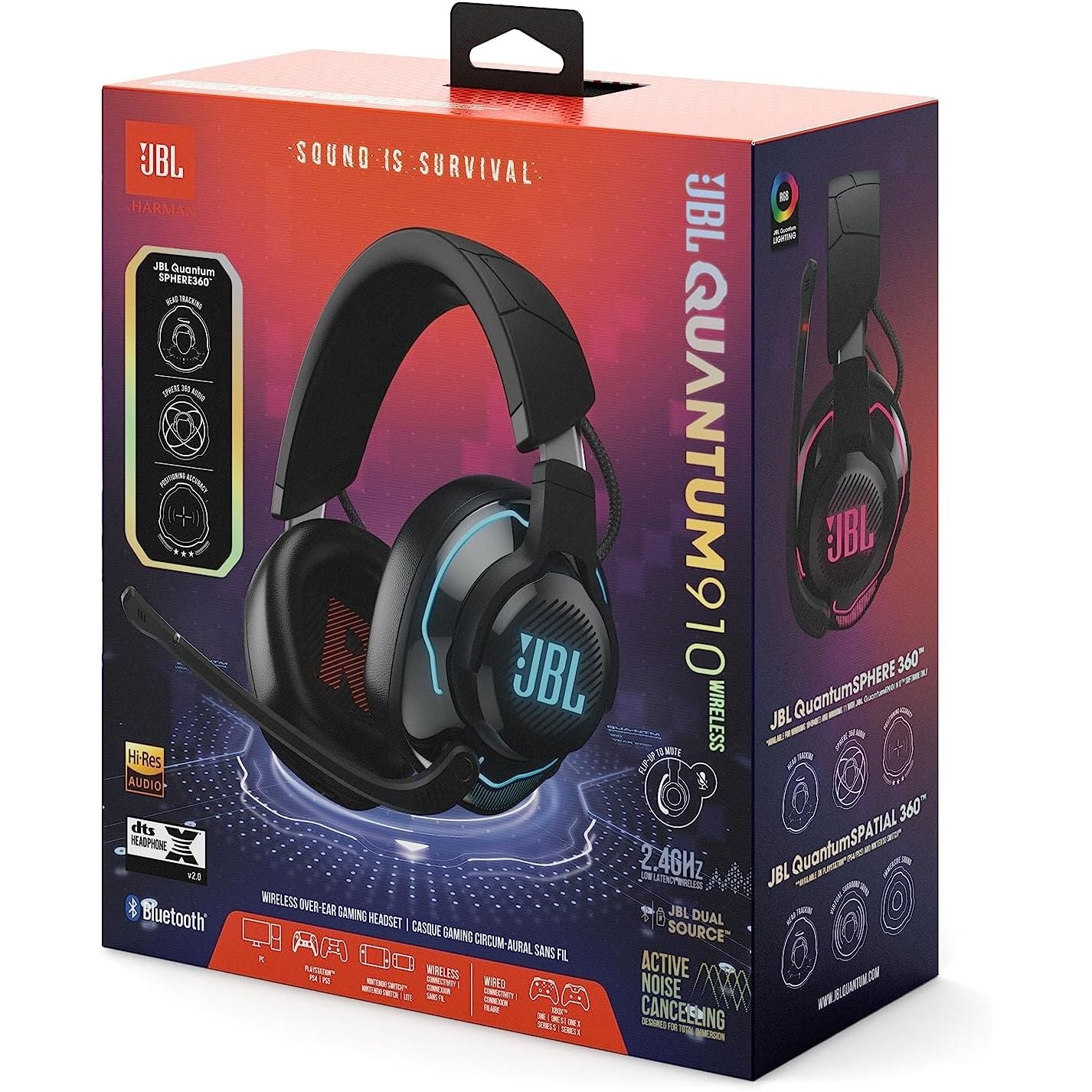 JBL Quantum 910 Wireless Gaming Headset Black