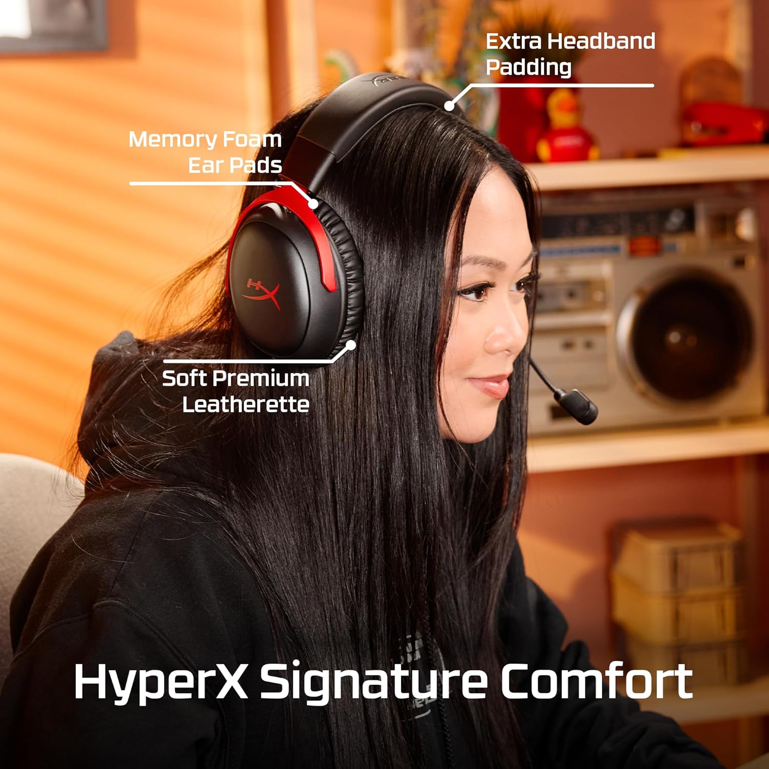HyperX Cloud III S Wireless Gaming Headset Black | 120-Hour Battery & Bluetooth