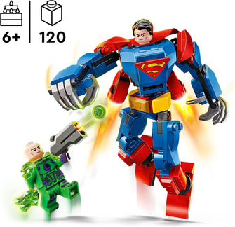 Buy LEGO,LEGO DC Superman Mech vs. Lex Luthor, Super Heroes Toy with 2 Minifigures, a Stud Shooter & Kryptonite - Buildable Figure Set - Gift 6 Plus Year Old Boys & Girls - Gadcet UK | UK | London | Scotland | Wales| Near Me | Cheap | Pay In 3 | Interlocking Blocks