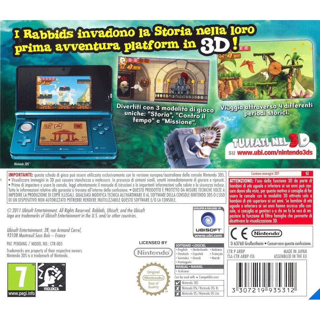 Buy Gadcet UK,Rabbids - Nintendo 3DS Game - Gadcet UK | UK | London | Scotland | Wales| Near Me | Cheap | Pay In 3 | Nintendo Switch Games