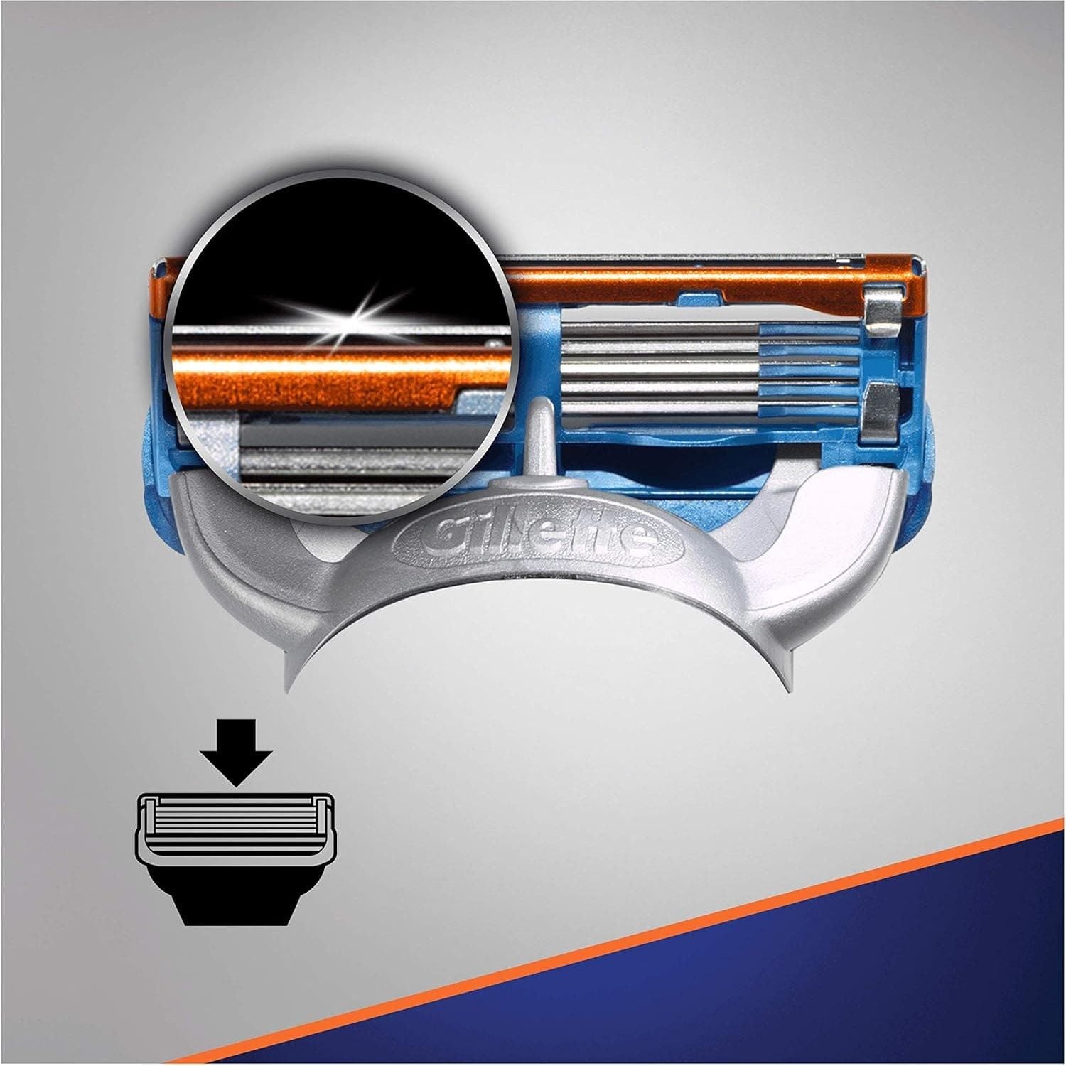 Buy Gillette,Gillette Fusion Men's Razor Blades - 4 Refill Cartridges, Enhanced Packaging - Gadcet UK | UK | London | Scotland | Wales| Near Me | Cheap | Pay In 3 | Shaving & Hair Removal