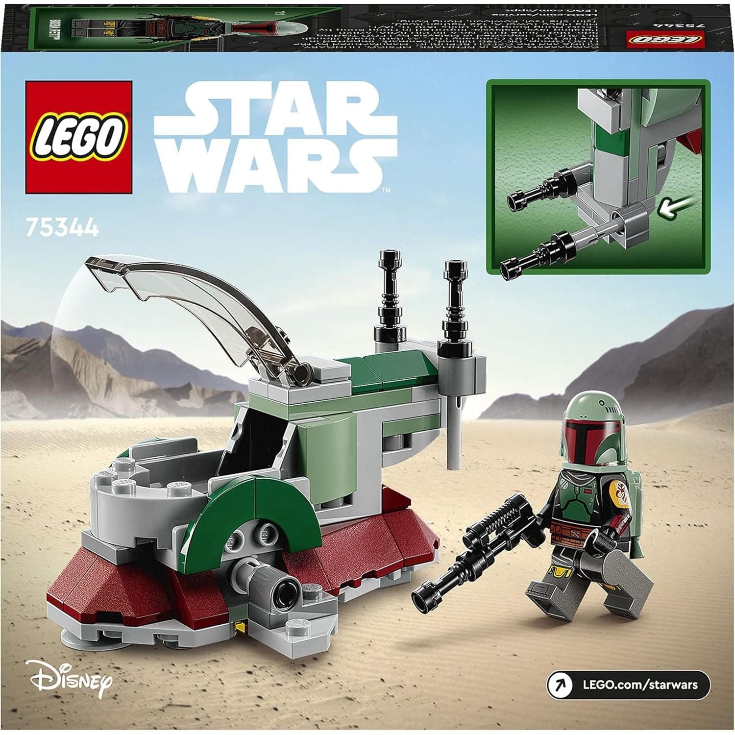 Buy LEGO,LEGO Star Wars Boba Fett's Starship Microfighter, Buildable Toy Vehicle with Adjustable Wings and Flick Shooters, The Mandalorian Set for Kids 75344 - Gadcet UK | UK | London | Scotland | Wales| Near Me | Cheap | Pay In 3 | Toys & Games