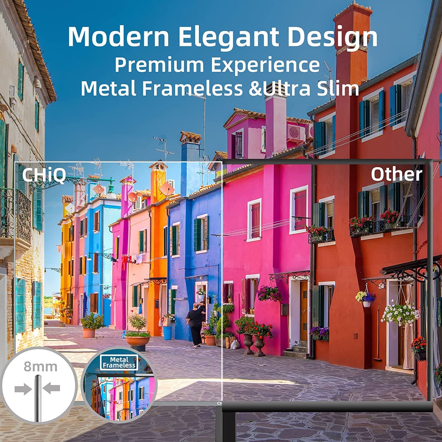 Buy CHiQ,CHiQ 32 inch QHD (2560x1440) Computer Monitor, LED, IPS, 5ms, 3-Sided Frameless & Ultra Slim, HDMI DP inputs, USB only for charging, Lowblue Mode, Flicker-Free, Freesync, VESA Compatible - Gadcet.com | UK | London | Scotland | Wales| Ireland | Near Me | Cheap | Pay In 3 | Computer Monitors