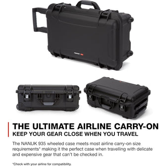 Nanuk 935 Wheeled Hard Case – With Padded Dividers & Lid Organizer
