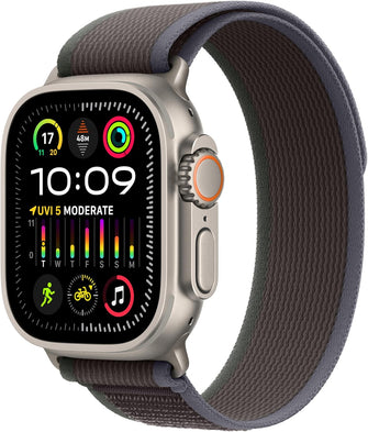 Buy Apple,Apple Watch Ultra 2 [GPS + Cellular 49mm] Smartwatch with Rugged Titanium Case & Blue/Black Trail Loop M/L - Gadcet UK | UK | London | Scotland | Wales| Near Me | Cheap | Pay In 3 | Smart Watches