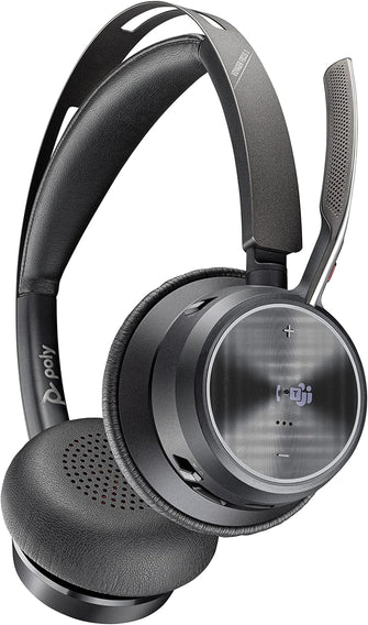 Buy Plantronics,Poly Voyager Focus 2 UC USB-A Headset – Bluetooth Stereo Headset with Boom Mic, Active Noise Canceling, PC/Mac Compatible, Teams Certified, Zoom Ready - Gadcet UK | UK | London | Scotland | Wales| Near Me | Cheap | Pay In 3 | Headphones & Headsets
