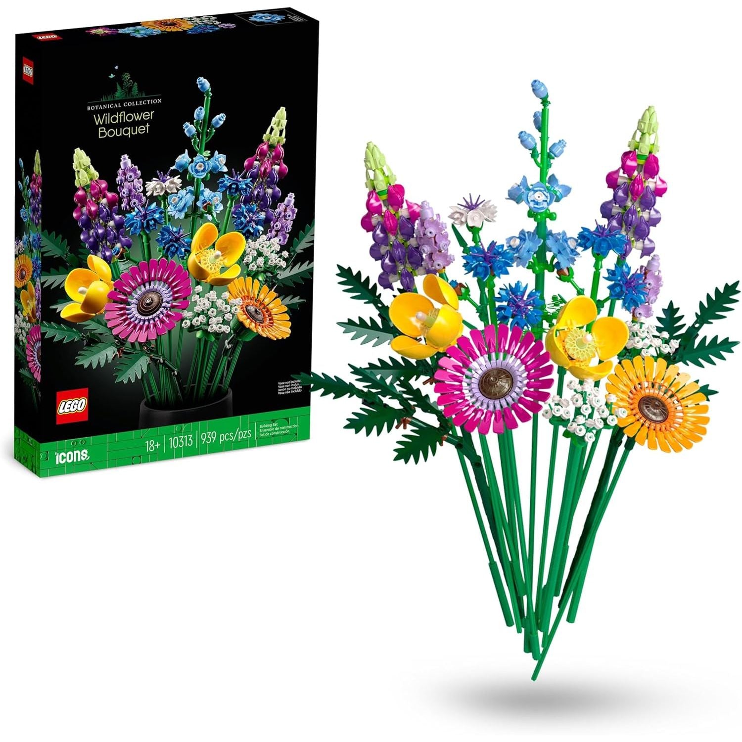 Buy LEGO,LEGO Botanicals Wildflower Bouquet Set – Artificial Flowers Building Kit (Set 10313) - Gadcet UK | UK | London | Scotland | Wales| Near Me | Cheap | Pay In 3 | Construction Set Toys