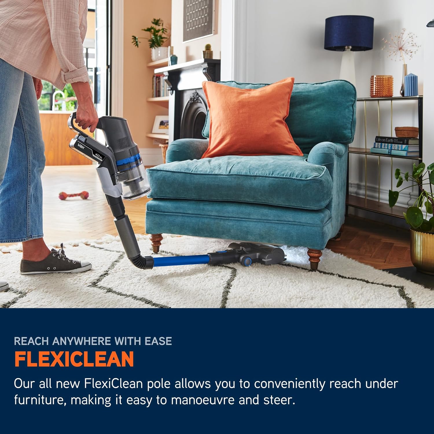 Vax HomePro Pet Cordless Stick Vacuum Cleaner – HairWrap Resist & FlexiClean Technology with 45-Min Runtime