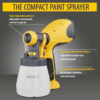 Buy WAGNER,WAGNER Wood&Metal Paint Sprayer W 100, 280W, 800ml Container, Varnishes & Glazes, Interior & Exterior, - Gadcet UK | UK | London | Scotland | Wales| Near Me | Cheap | Pay In 3 | Paint Sprayers