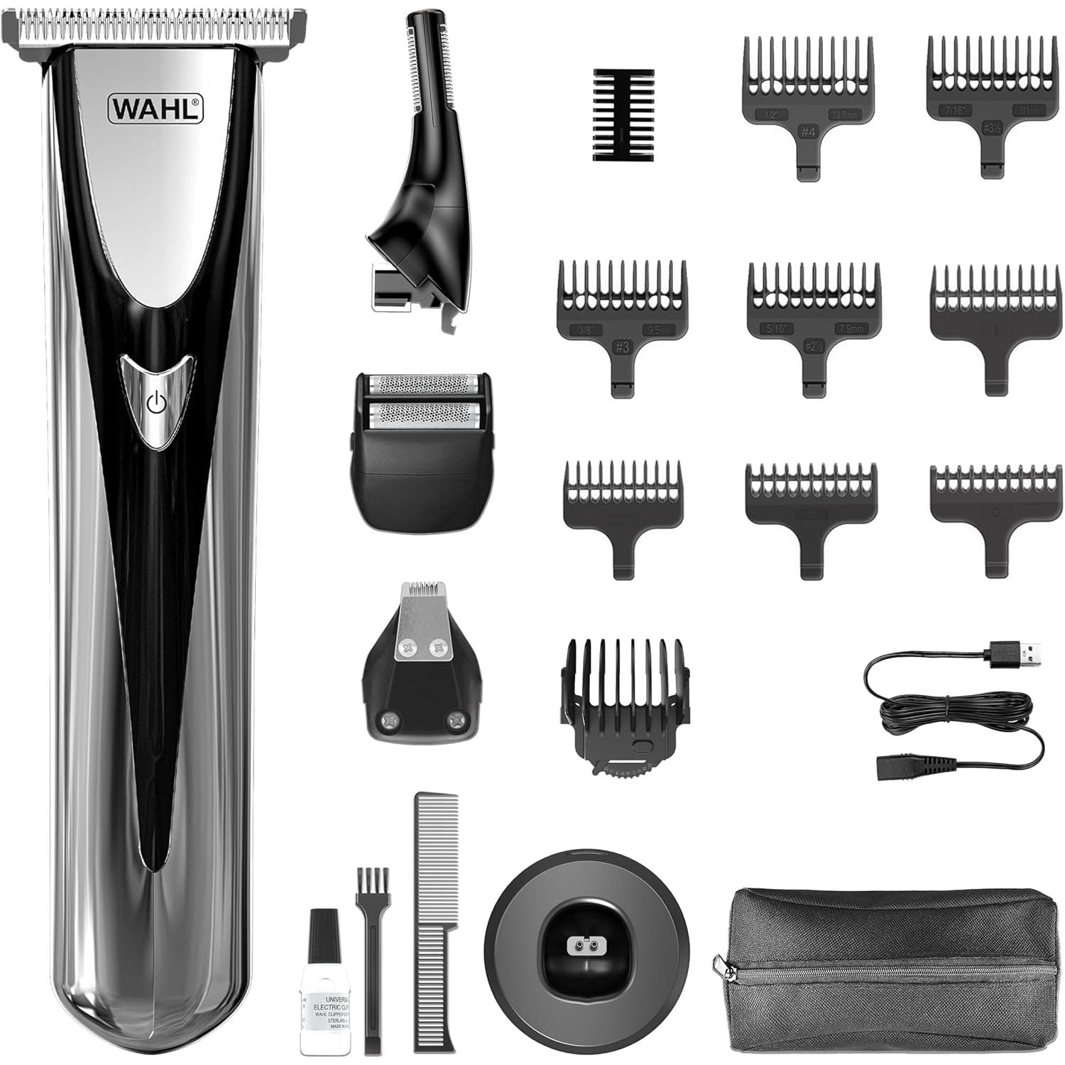 Buy Wahl,Wahl Elite 8in1 Multigroomer, Full Body Trimming, Washable Blade Heads, Nose Trimming, Ear Hair Removal, Long Life Battery, Perfect for Him, Easy Maintenance - Gadcet UK | UK | London | Scotland | Wales| Near Me | Cheap | Pay In 3 | Shaving & Grooming