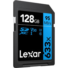 Buy Lexar,Lexar Professional 633x SD Card 128GB, SDXC UHS-I Card, Up To 95MB/s Read, for Mid-Range DSLR, HD Camcorder, 3D Cameras, LSD128GCB1EU633 - Gadcet UK | UK | London | Scotland | Wales| Near Me | Cheap | Pay In 3 | Flash Memory Cards
