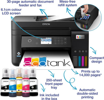 Buy Epson,Epson EcoTank ET-3850 Wireless Inkjet Printer - Gadcet UK | UK | London | Scotland | Wales| Ireland | Near Me | Cheap | Pay In 3 | Printers, Copiers & Fax Machines
