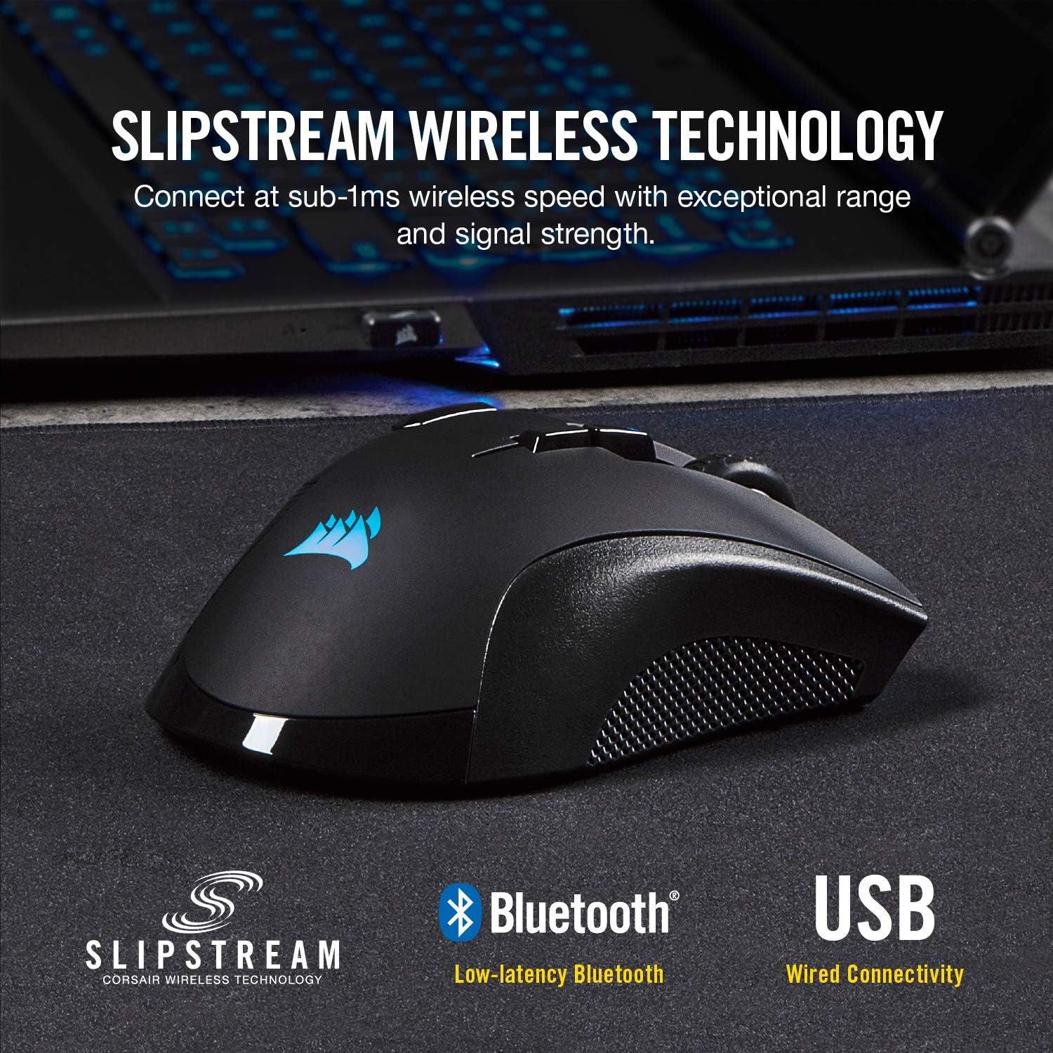 Buy CORSAIR,CORSAIR IRONCLAW RGB WIRELESS – Rechargeable Gaming Mouse – SLIPSTREAM Wireless – Black – RGB – 18,000 DPI – Optical - Gadcet UK | UK | London | Scotland | Wales| Near Me | Cheap | Pay In 3 | Mice & Trackballs