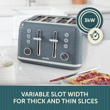 Buy BREVILLE,Breville Zen 4-Slice Grey Toaster with High Lift & Wide Slots | Grey & Silver Chrome [VTR027] - Gadcet UK | UK | London | Scotland | Wales| Near Me | Cheap | Pay In 3 | Toaster