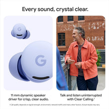 Google Pixel Buds 2a - Wireless Earbuds with Active Noise Cancellation - Lightweight, Comfortable Fit - Water Resistant - Bluetooth Compatible - Hazel