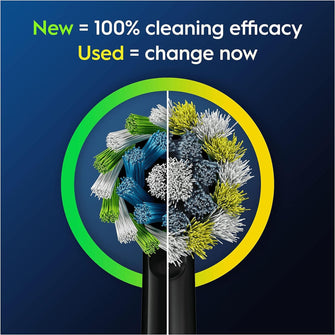 Buy Oral-B,Oral-B Pro Cross Action Electric Toothbrush Head, X-Shape And Angled Bristles for Deeper Plaque Removal, Pack of 12 Toothbrush Heads, Suitable For Mailbox, Black - Gadcet UK | UK | London | Scotland | Wales| Near Me | Cheap | Pay In 3 | Toothbrushes