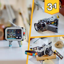 Buy LEGO,LEGO Creator 3in1 Retro Camera Toy to Video Camera to TV Set, Kids' Desk Decoration or Bedroom Accessories, Photography Gifts for Girls and Boys Aged 8 Plus Years Old Who Enjoy Creative Play - Gadcet UK | UK | London | Scotland | Wales| Near Me | Cheap | Pay In 3 | Interlocking Blocks
