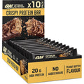 Buy Optimum Nutrition,Optimum Nutrition Crispy Protein Bars, no added sugars, Workout Snack for Men and Women, Peanut Butter Flavour, 10 x 65g - Gadcet UK | UK | London | Scotland | Wales| Ireland | Near Me | Cheap | Pay In 3 | Health Care