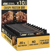 Buy Optimum Nutrition,Optimum Nutrition Crispy Protein Bars, no added sugars, Workout Snack for Men and Women, Peanut Butter Flavour, 10 x 65g - Gadcet UK | UK | London | Scotland | Wales| Ireland | Near Me | Cheap | Pay In 3 | Health Care
