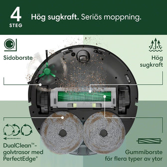 iRobot Roomba 505 Combo Robot Vacuum & Mop – AutoWash Dock, Black