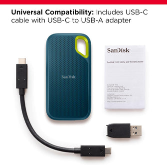 Buy SanDisk,SanDisk Extreme Portable SSD 2TB – USB-C, 1050MB/s Read, 1000MB/s Write, NVMe, IP65 Water & Dust Resistant, Monterey - Gadcet UK | UK | London | Scotland | Wales| Near Me | Cheap | Pay In 3 | Hard Drives