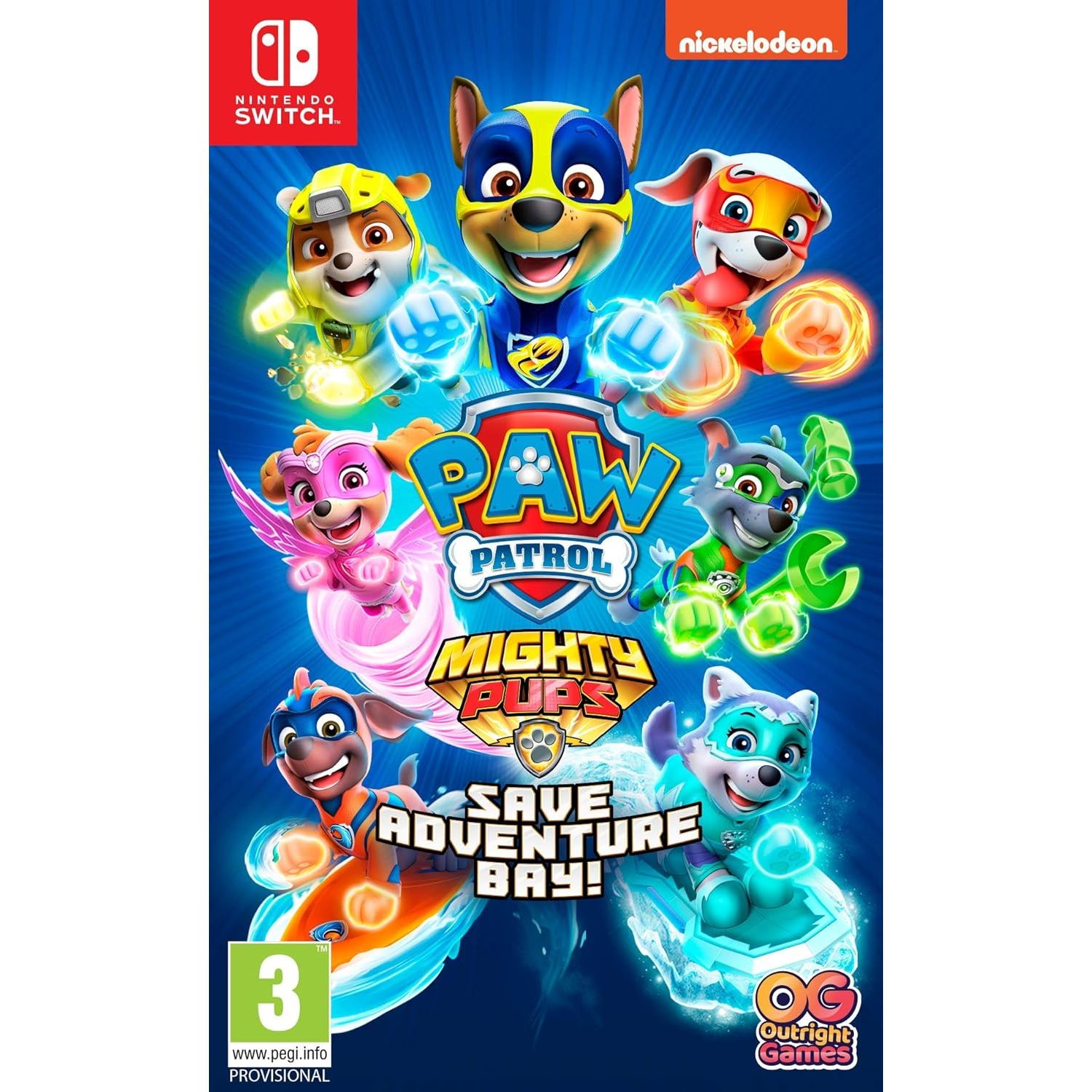 Buy Nintendo Game,PAW Patrol Mighty Pups Save Adventure Bay! - Nintendo Switch Game - Gadcet UK | UK | London | Scotland | Wales| Near Me | Cheap | Pay In 3 | Video Game Software