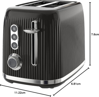 Buy BREVILLE,Breville Bold Black 2-Slice Toaster with High-Lift and Wide Slots | Black and Silver Chrome - Gadcet UK | UK | London | Scotland | Wales| Ireland | Near Me | Cheap | Pay In 3 | Electronics